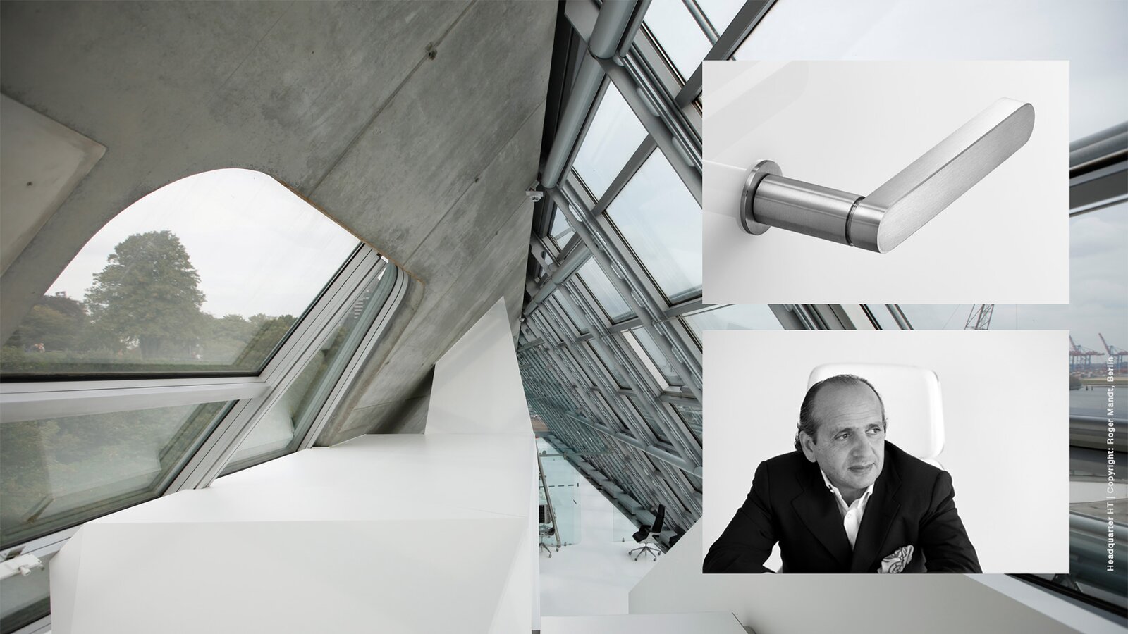 HEWI door handle series 270 Sloping roof, door handle series 270, Hadi Teherani