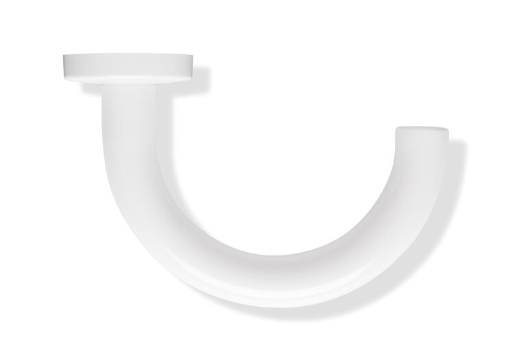 HEWI lever handle U-shape signal white Lever handle with round U-shape in the colour signal white made of polyamide