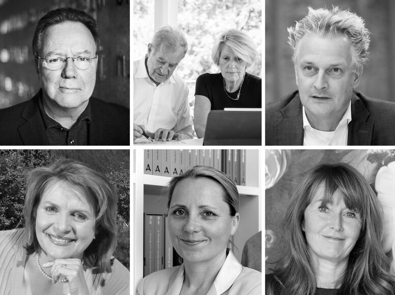 Eksperci Kolaż zdjęć autorstwa Thomasa Bade, Christine Nickl-Weller, Hansa Nicka, Borisa Schade-Bünsowa, Kornelii Grundmann, Nataschy Meuser i Oony Horx-Strathern.