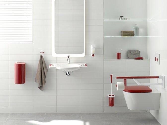 HEWI dementia bathroom in System 800 Dementia bathroom System 800K