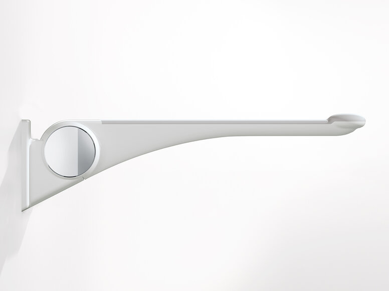 Składany uchwyt HEWI LifeSystem biały matowy Składany uchwyt z matowego, białego tworzywa sztucznego