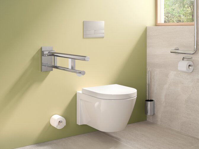 HEWI WC range System 900 chrome WC area System 900 Chrome