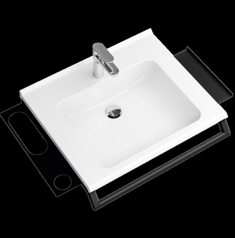 HEWI Modular washbasin system Modular washbasin system with shelf, hole and grab rail